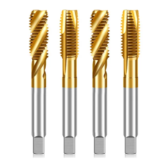  High Quality Hsse-Sft Spiral Machine Screw Taps Straight Flute Tap with Titanium Coating From China HSS Steel Material